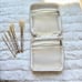 Sephora Pantone Precious Metals 24kt Gold Makeup Cosmetic Bag and Brush Set
