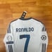 Ronaldo #7 Real Madrid Home Jersey Long Sleeve Soccer Jersey 2012/2013 Size Medi