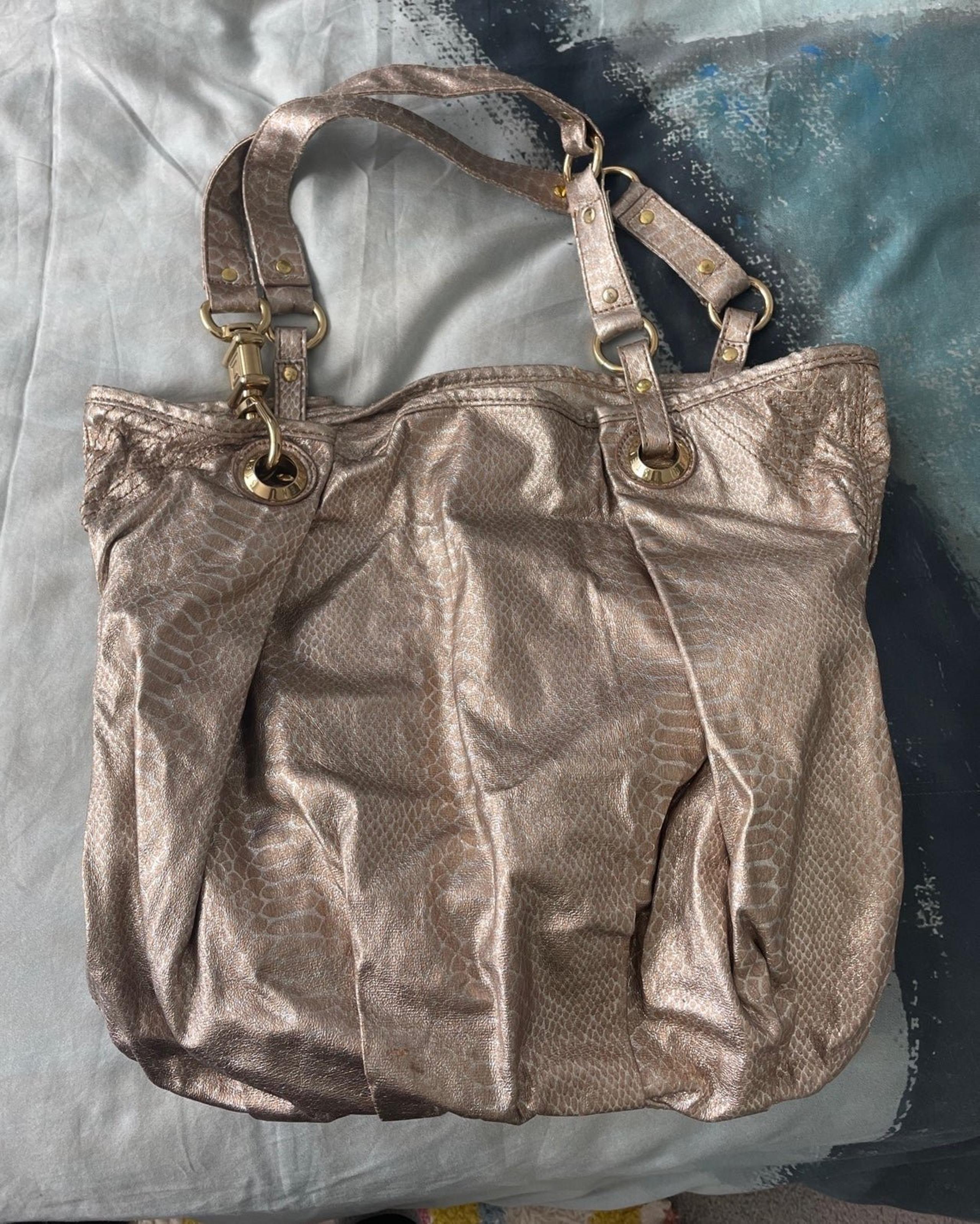 Champagne Gold Handbag Tote Steven by Steve Madden