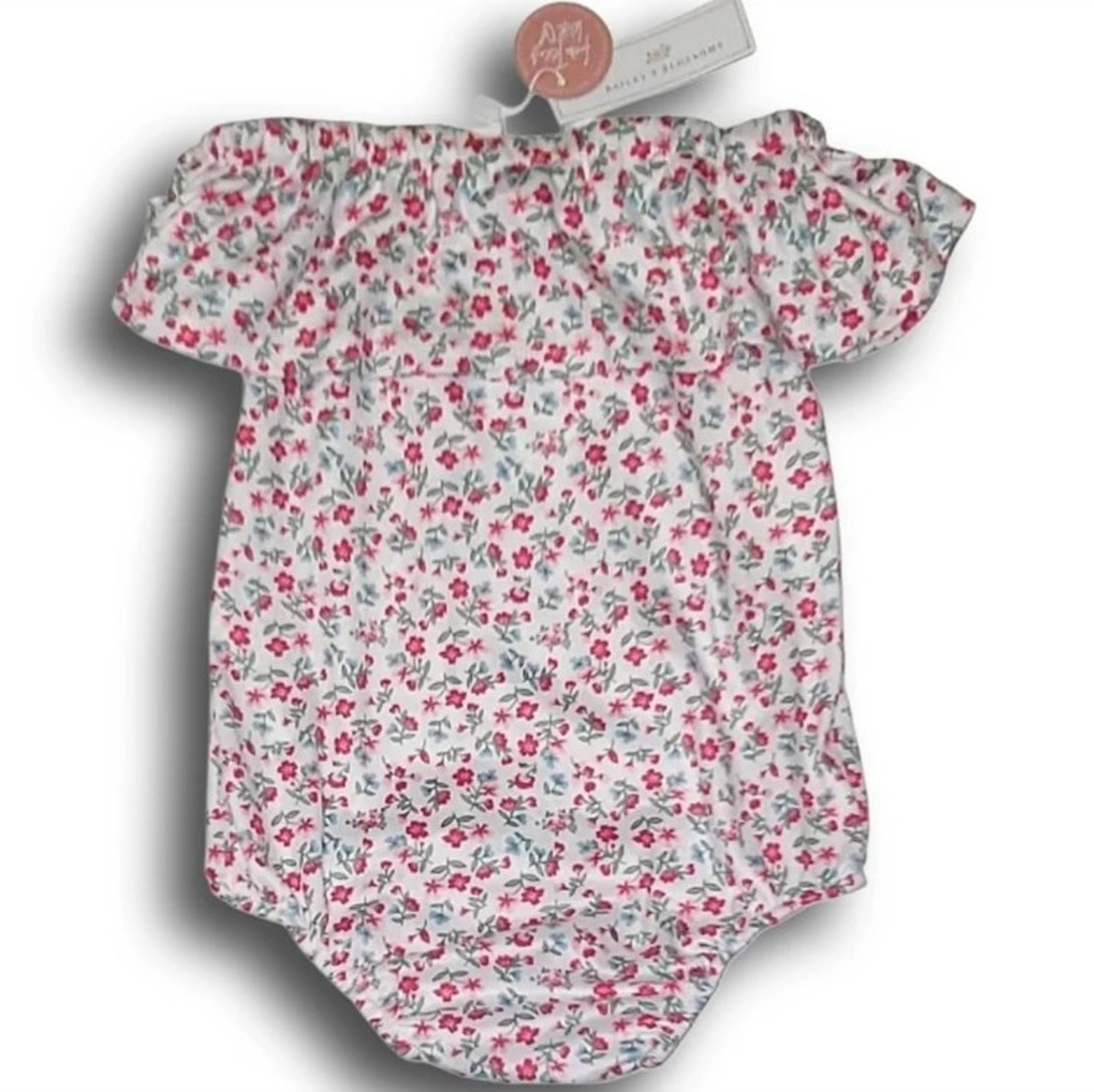 Bailey's Blossoms Toddler Floral Off The Shoulder Flutter Sleeve Leotard 4t