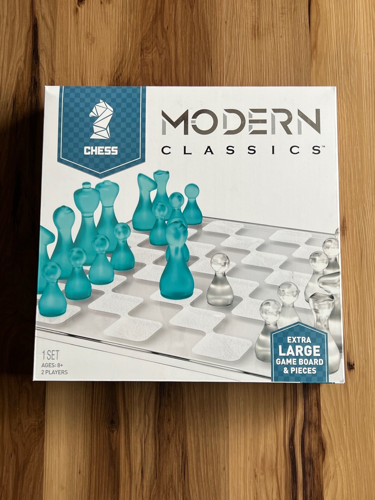 Modern Classics Chess XL Game Board & Pieces Etched Glass TCG Toys New Modern Classics Chess XL Game Board & Pieces Etched Glass TCG Toys New