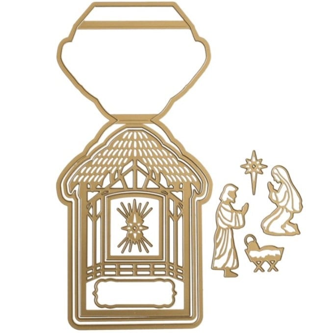 NIP Anna Griffin Nativity Easel Card Dies