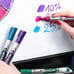 Colorful Dry Erase Markers, Bullet Tip, 12-Count