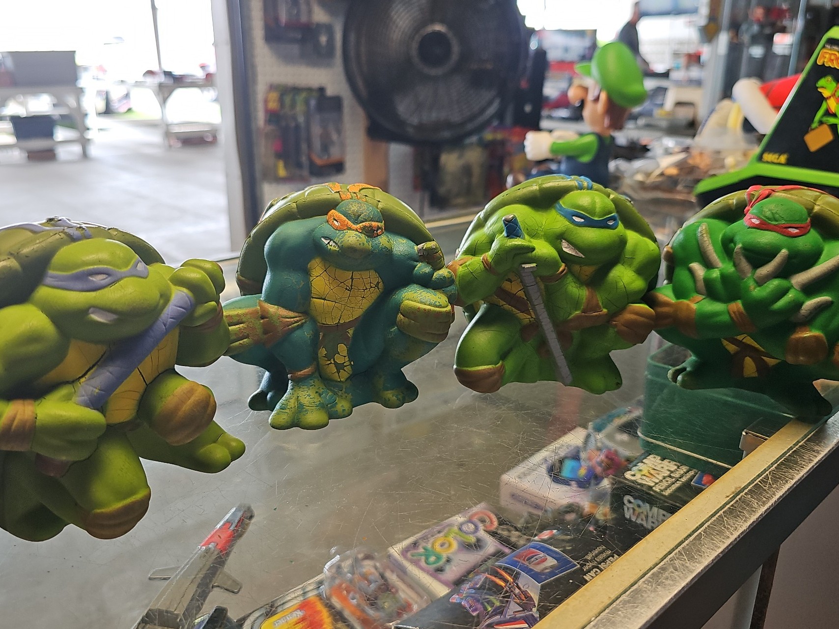 2005 Mirage studios ninja turtles set of four rare foam sewer balls