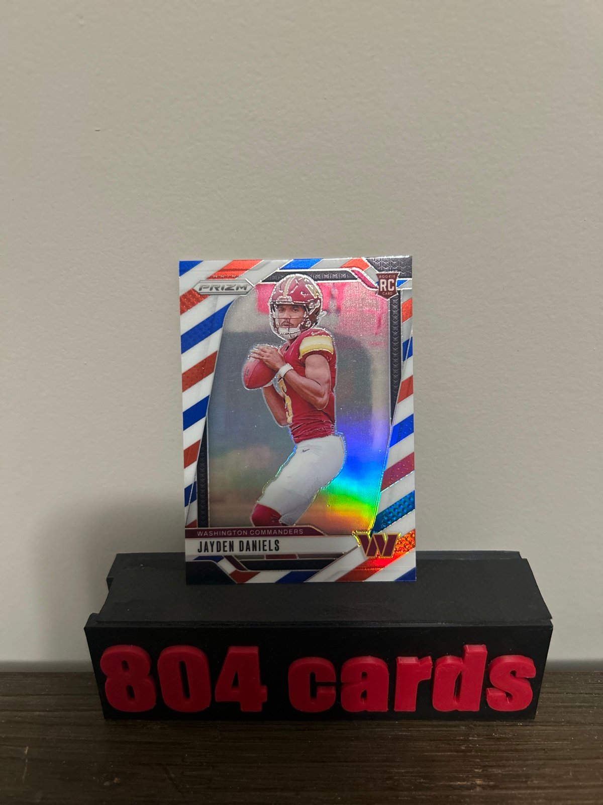 Jayden Daniels red white and blue prizm