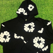 Black Denim Tear Hoodie