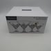 NEW Set of 4 Godinger DUBLIN Shannon Crystal MARTINI Glasses Cocktail Labeled