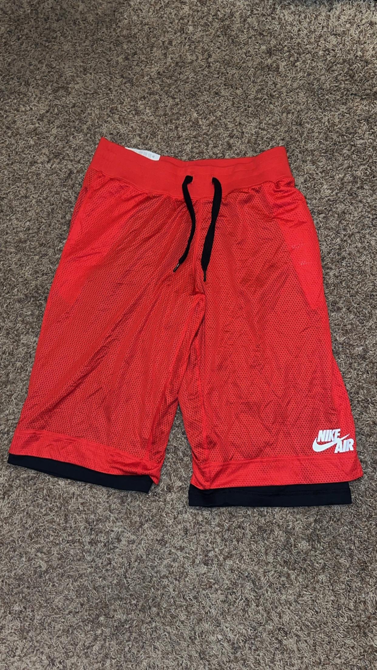 Nike AIR RETRO Reversible Basketball Shorts Bred Active 2014