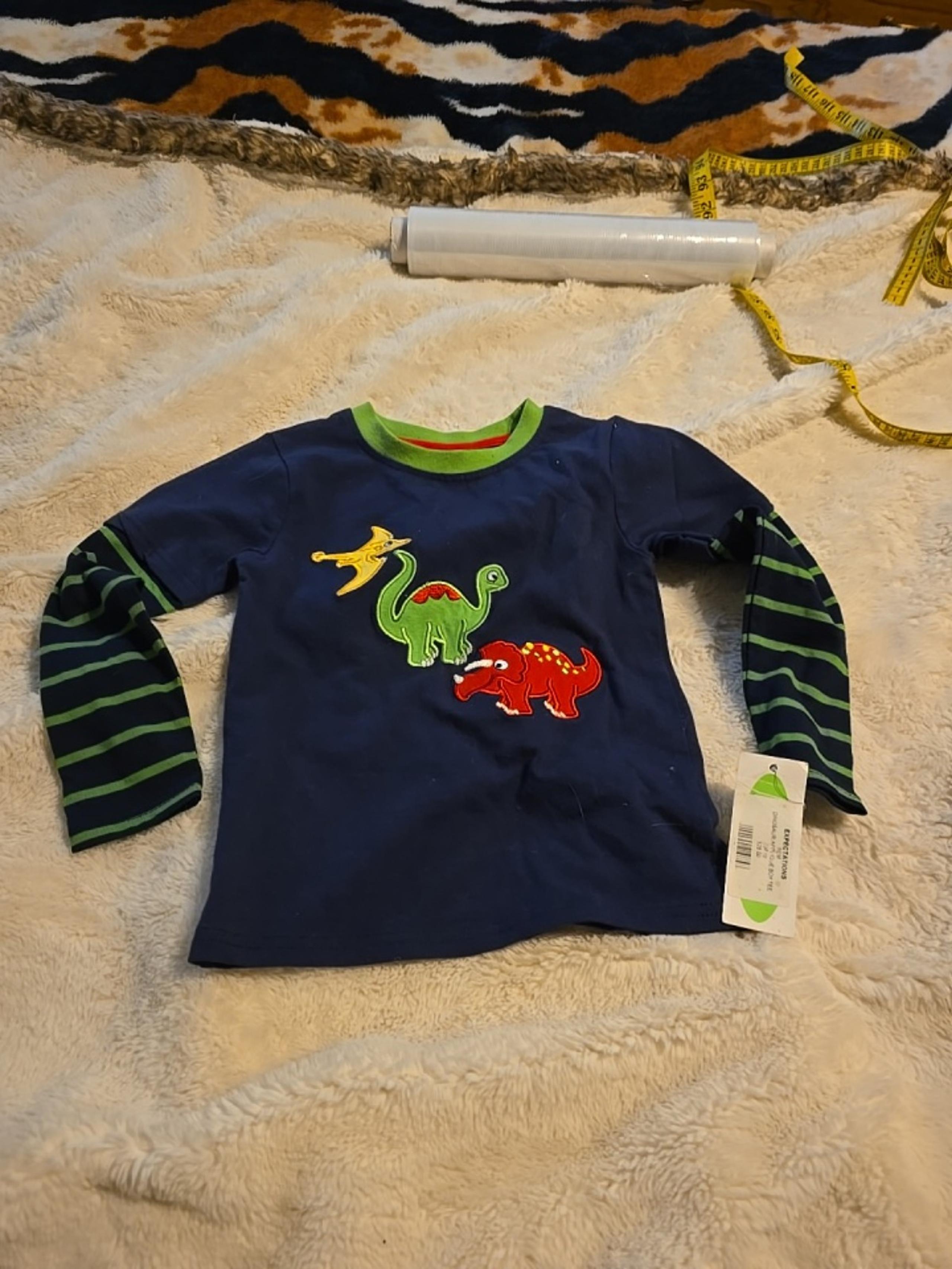 040625 Dinosaur applique boy tee 2³f.box AKK
