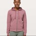 Lululemon Catch A Moment Zip Hoodie Heathered So Merlot / So Merlot Size 6
