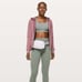Lululemon Catch A Moment Zip Hoodie Heathered So Merlot / So Merlot Size 6