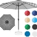 11FT Patio Umbrella Outdoor Table Market Umbrella with 8 Sturdy Ribs, UV Protect