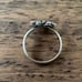 Vintage Native Zuni Inlay Turquoise Flower Ring 925 Sterling Silver