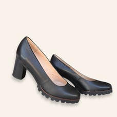 Professional comfort Wonderfly Black Leather Extra light Pumps size 36