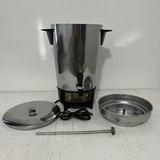 Vintage American Hardware Automatic 30 Cup Coffee Pot Percolator. WORKS GOOD