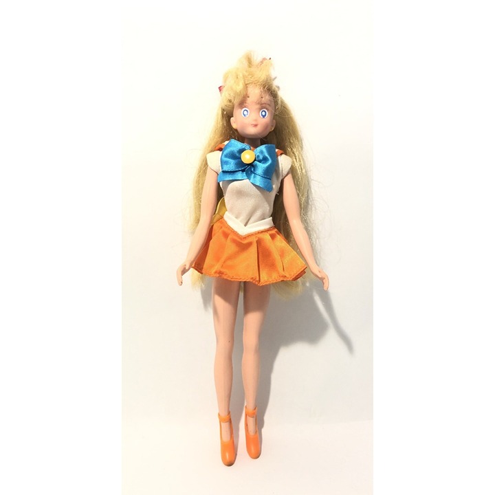 Sailor Moon 11.5 Sailor Venus Mina Adventure Doll Deluxe Vintage 1995 -Bandai