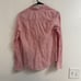 Frank & Eileen Barry Linen Button Down Shirt Red White Stripes Size Small