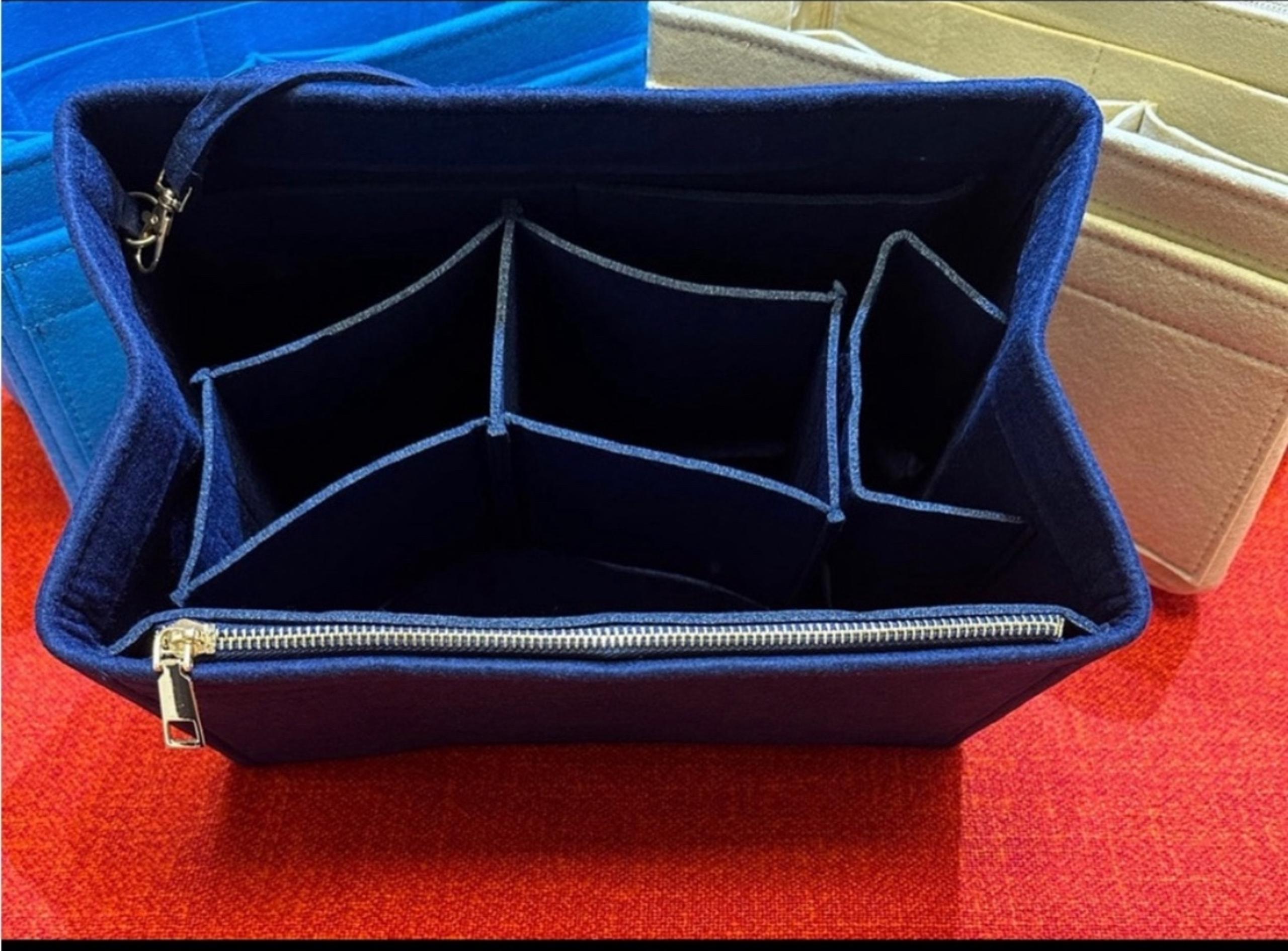 Navy blue tote bag insert