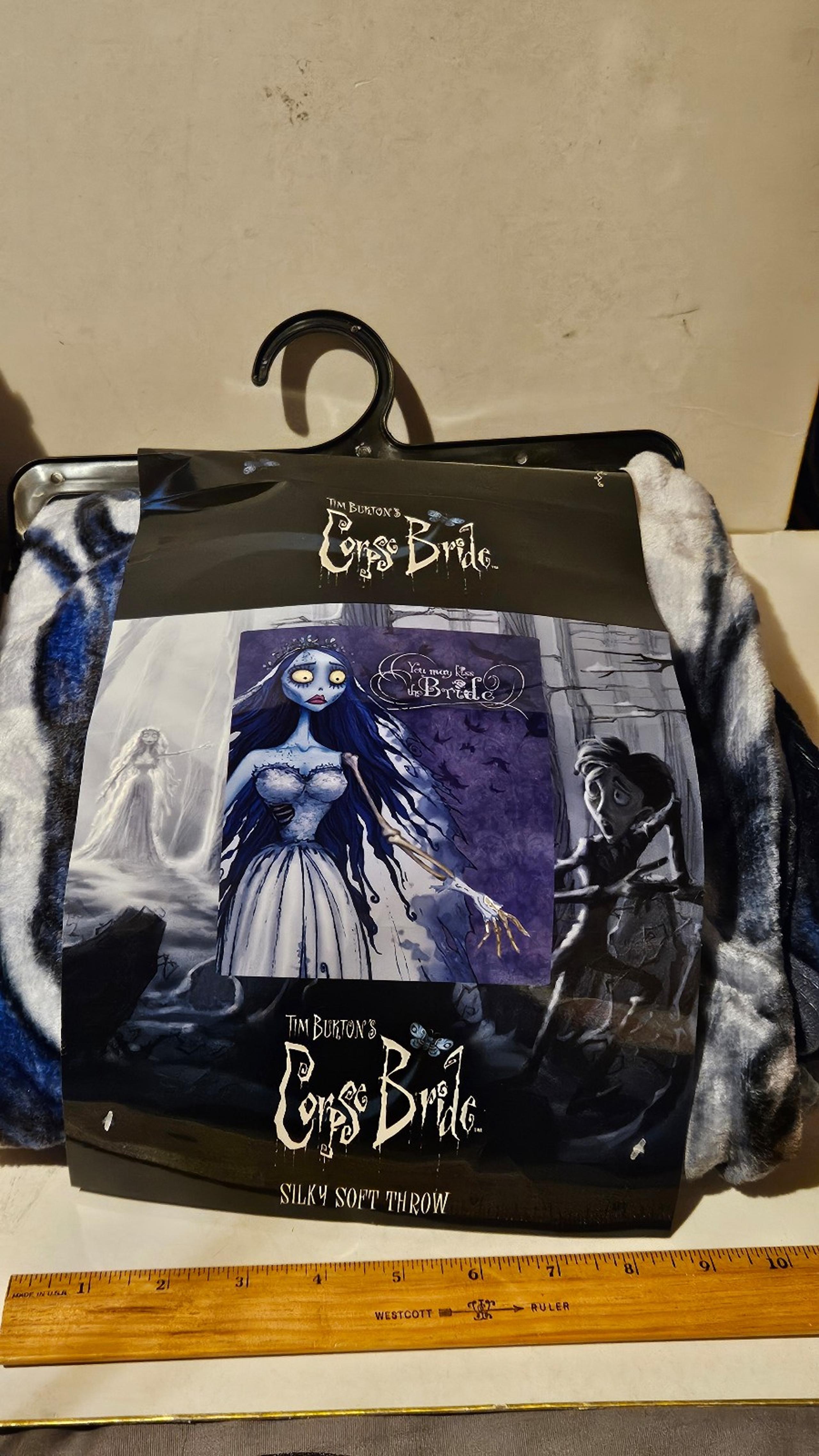 Corpse Bride throw blanket 46 in x 60 in Tim Burton Warner Bros.