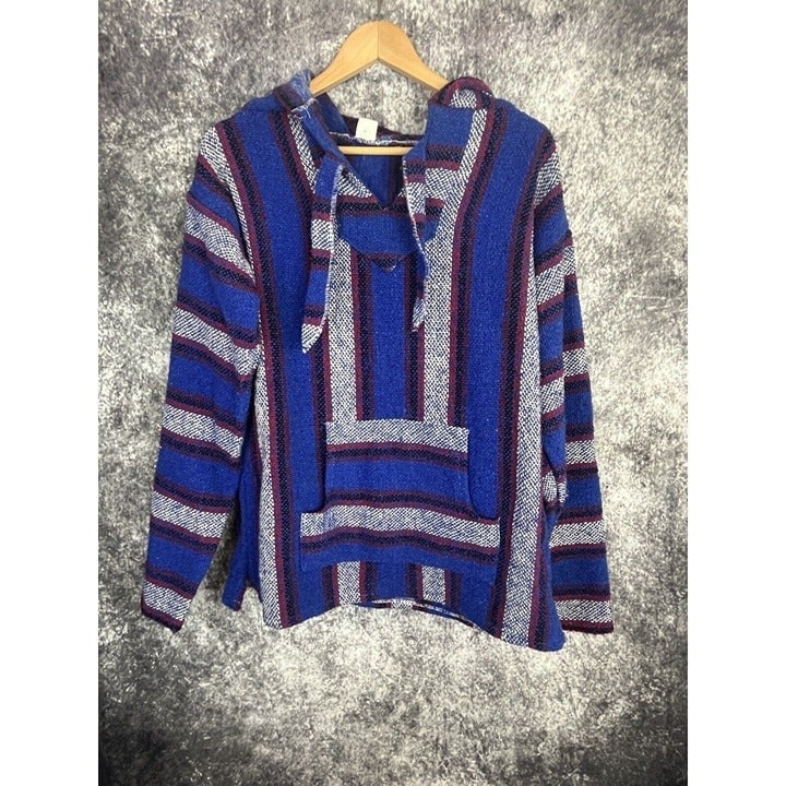 El Paso Saddle Blanket Co Baja Hoodie Pullover Sweater Knit Adult Mens Large