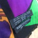 Mario Valentino Oversize Vintage Scarf, Mint, Bold Multi-Patterned Valentino