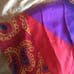 Mario Valentino Oversize Vintage Scarf, Mint, Bold Multi-Patterned Valentino