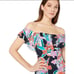 NWOT Trina Turk One Piece Off Shoulder Ruffle Swimsuit Bathing Suit Multicolor 6