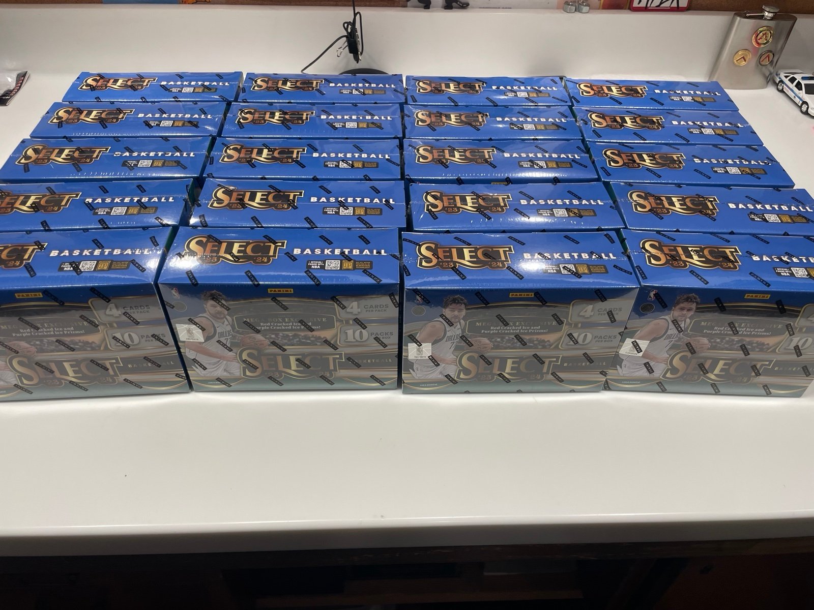 Case of 2023-2024 Panini Nba Select Basketball Trading Card Mega Box (Lot of 20)