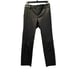 Alice + Olivia Black Cropped Leather Trouser Pants size 0
