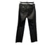 Alice + Olivia Black Cropped Leather Trouser Pants size 0