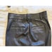 Alice + Olivia Black Cropped Leather Trouser Pants size 0
