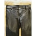Alice + Olivia Black Cropped Leather Trouser Pants size 0