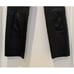 Alice + Olivia Black Cropped Leather Trouser Pants size 0