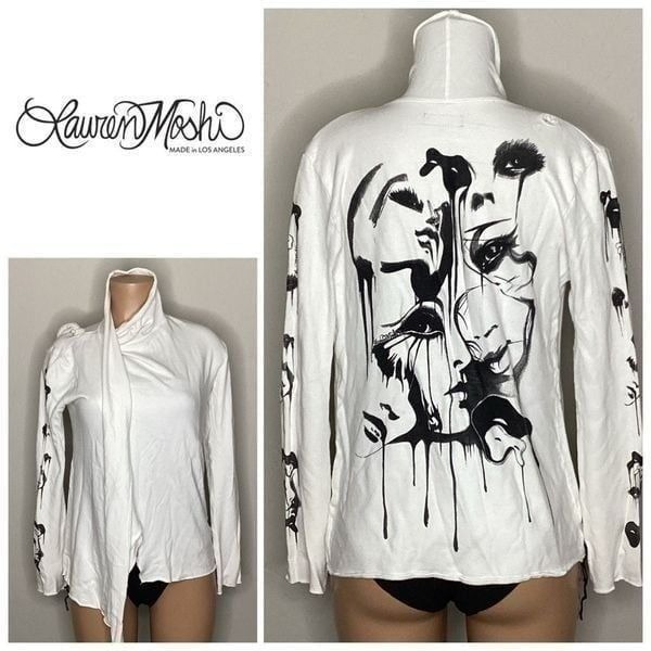 New. Lauren Moshi open sweatshirt. Small. Retails 159