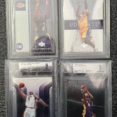 Lot of 4 BGS Graded Kobe Bryant Inserts Including 2004 Ultimate Coll /750