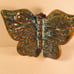 Vintage MCM Gorgeous Pottery Butterfly Ashtray Wall Hanging.