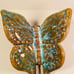 Vintage MCM Gorgeous Pottery Butterfly Ashtray Wall Hanging.