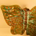 Vintage MCM Gorgeous Pottery Butterfly Ashtray Wall Hanging.