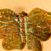 Vintage MCM Gorgeous Pottery Butterfly Ashtray Wall Hanging.