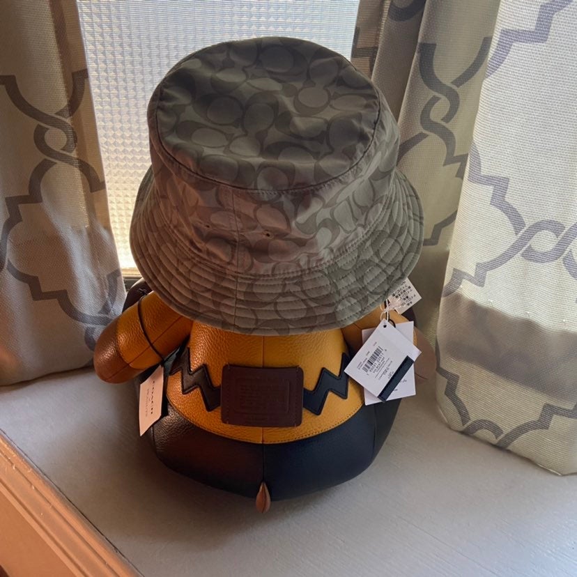 coach signature bucket hat