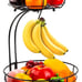 2-Tier Countertop Fruit Vegetables Basket Bowl Storage