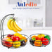 2-Tier Countertop Fruit Vegetables Basket Bowl Storage
