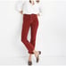 Madewell Cali Demi Boot Cut Corduroy Pants Size 29 Rust Red Button Fly