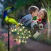 Solar Garden Lights Metal Peacock Garden Decor Waterproof Peacock Solar Stake