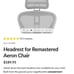 Atlas headrest for Herman Miller Aeron chair