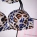 Victoria Secret Swim Bikini Top 34B Bombshell Push Up Adds 2 Cup Sizes Animal P