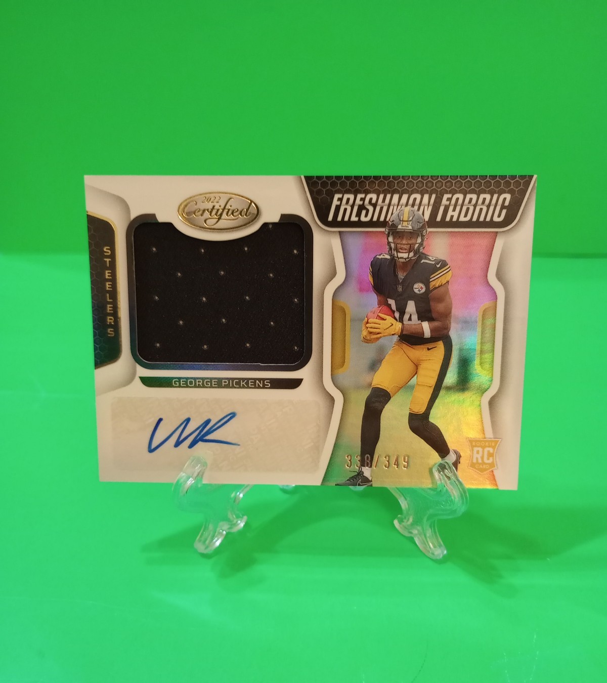 /349 AUTO RC GEORGE PICKENS ROOKIE RPA AUTOGRAPH JERSEY PATCH CERTIFIED 2022 218