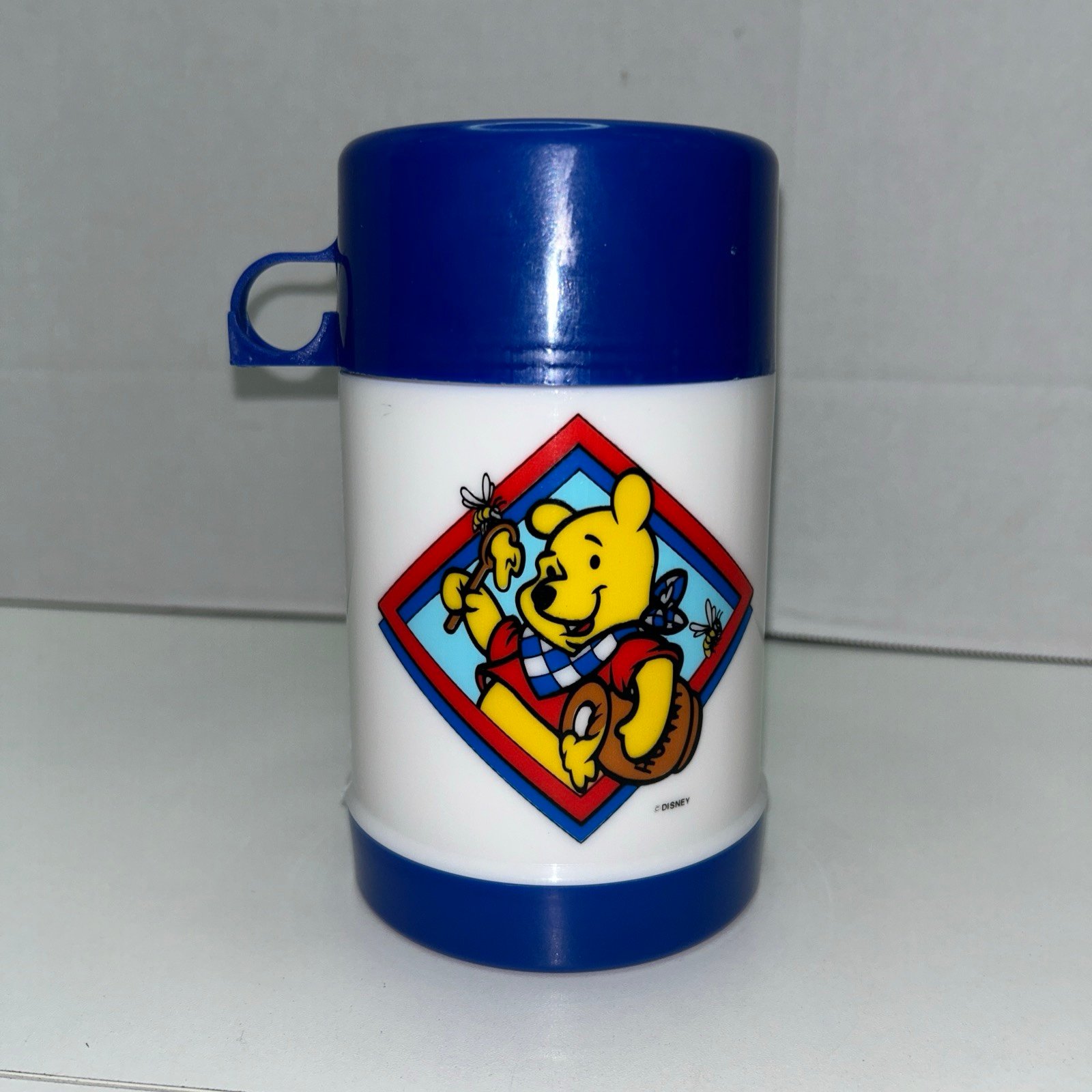 Vintage Disney Winnie The Pooh Classic Lunch Box Thermos