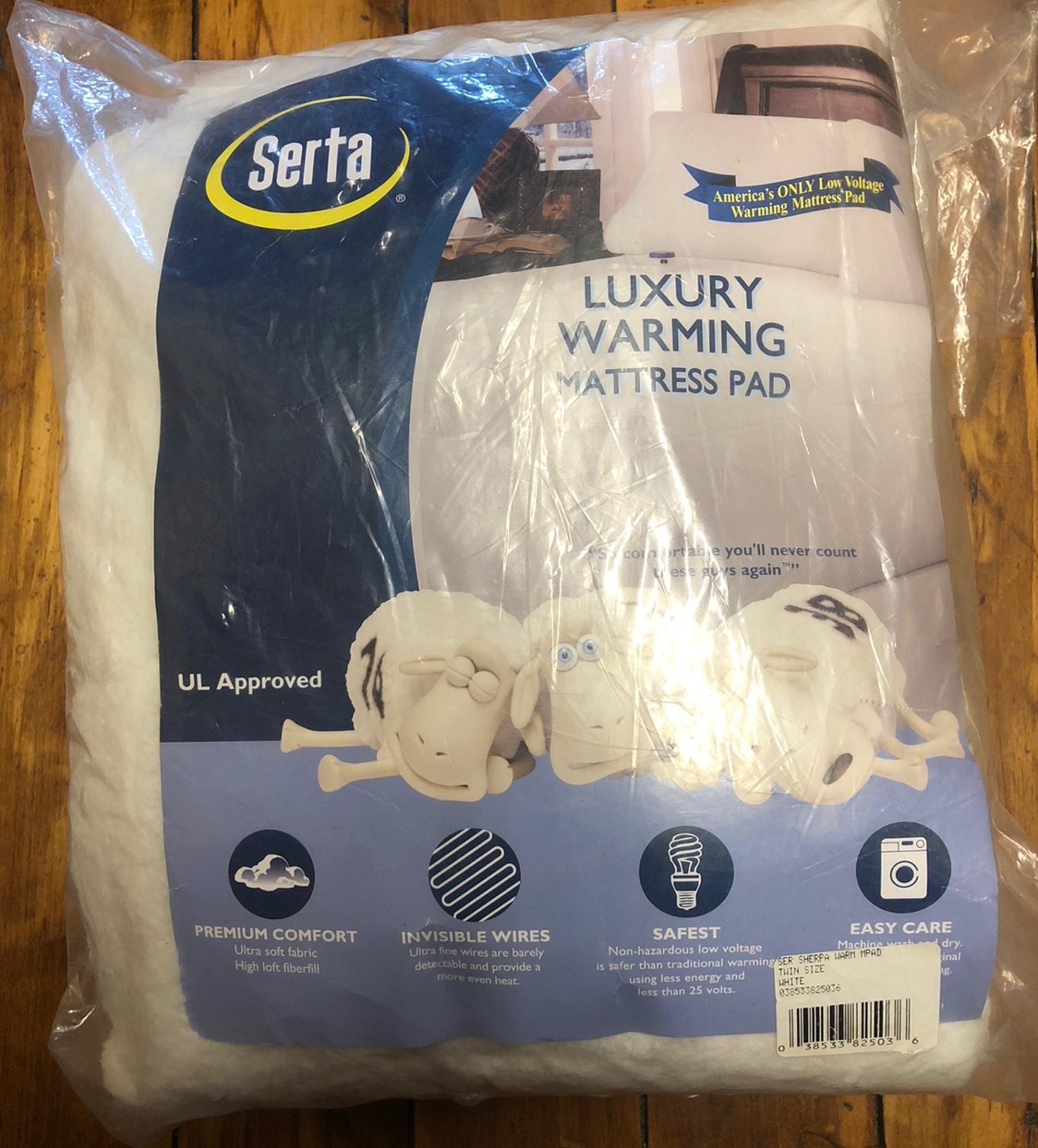 Serta luxury warming mattress pad