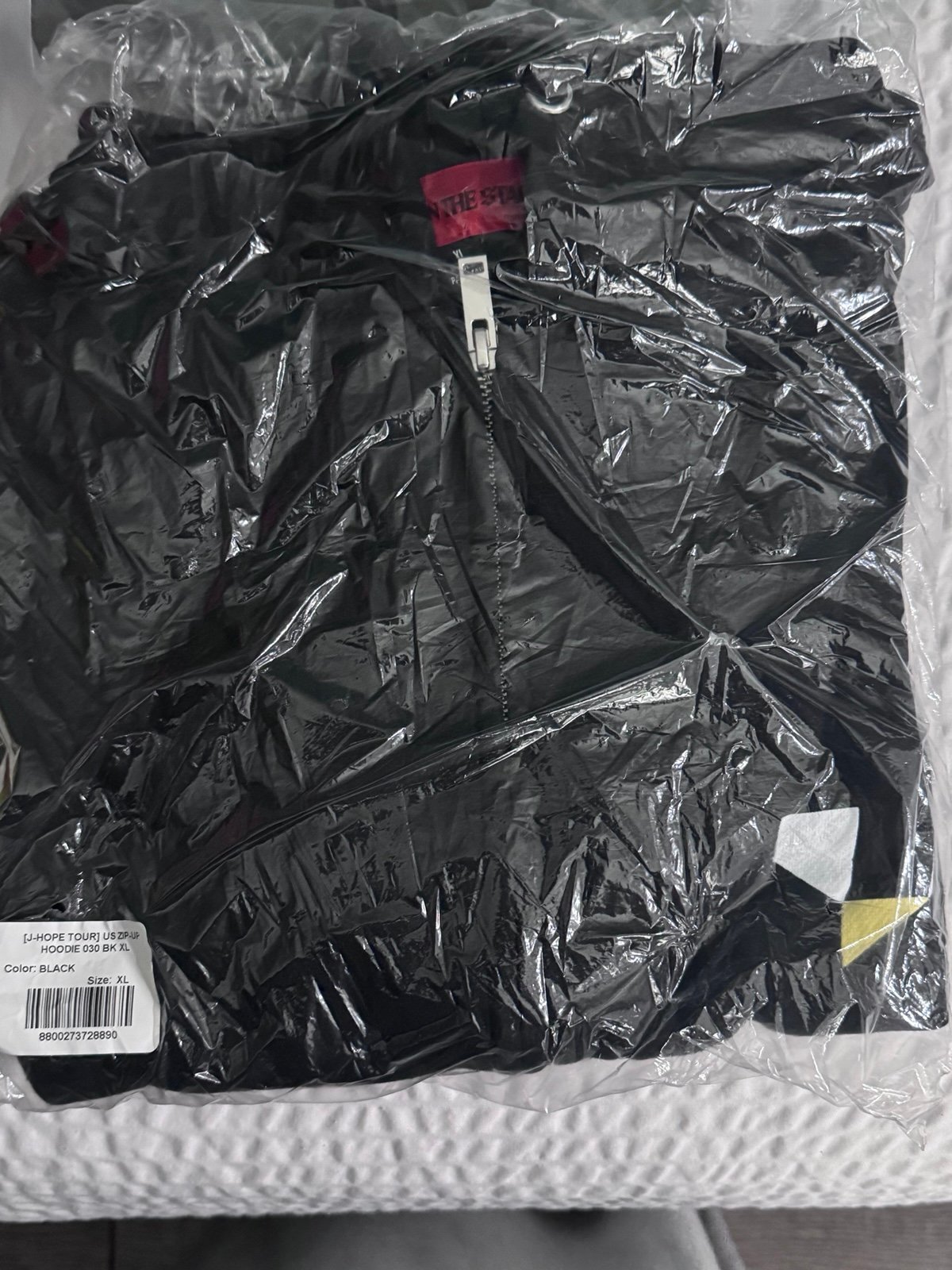 J Hope on the Stage Tour Zip-Up Hoodie, XL